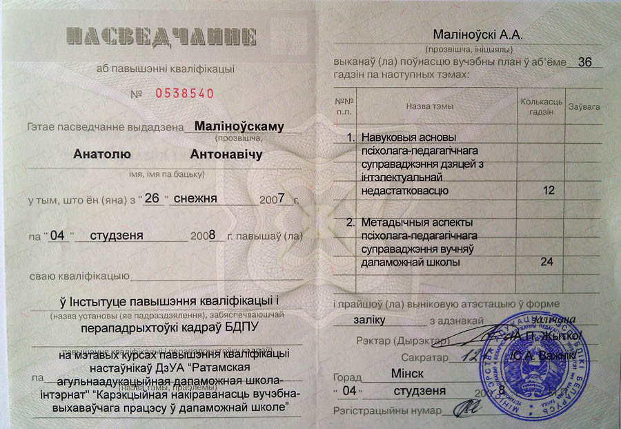 Психологическое сопровождение детей с интеллектуальной недостаточностью